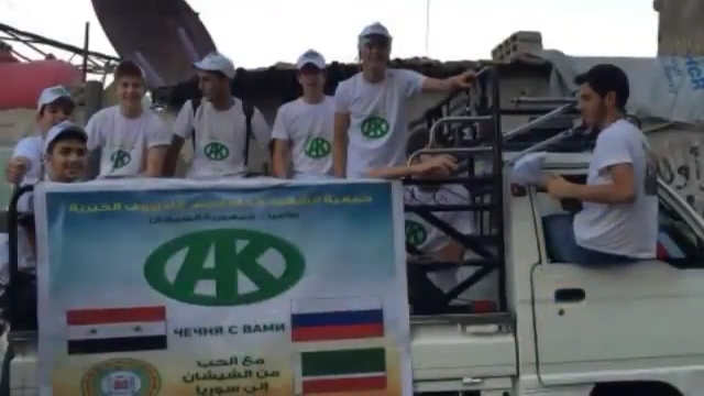 Беженцы из лагеря Аль Ярмук получили помощь от Регионального общественного Фонда имени Кадырова