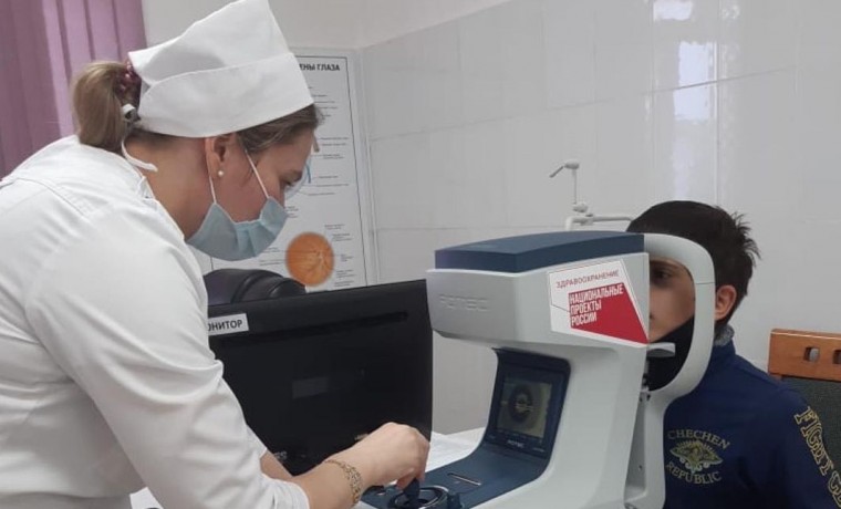 В детскую поликлинику Курчалоевской ЦРБ поступило новое офтальмологическое оборудование