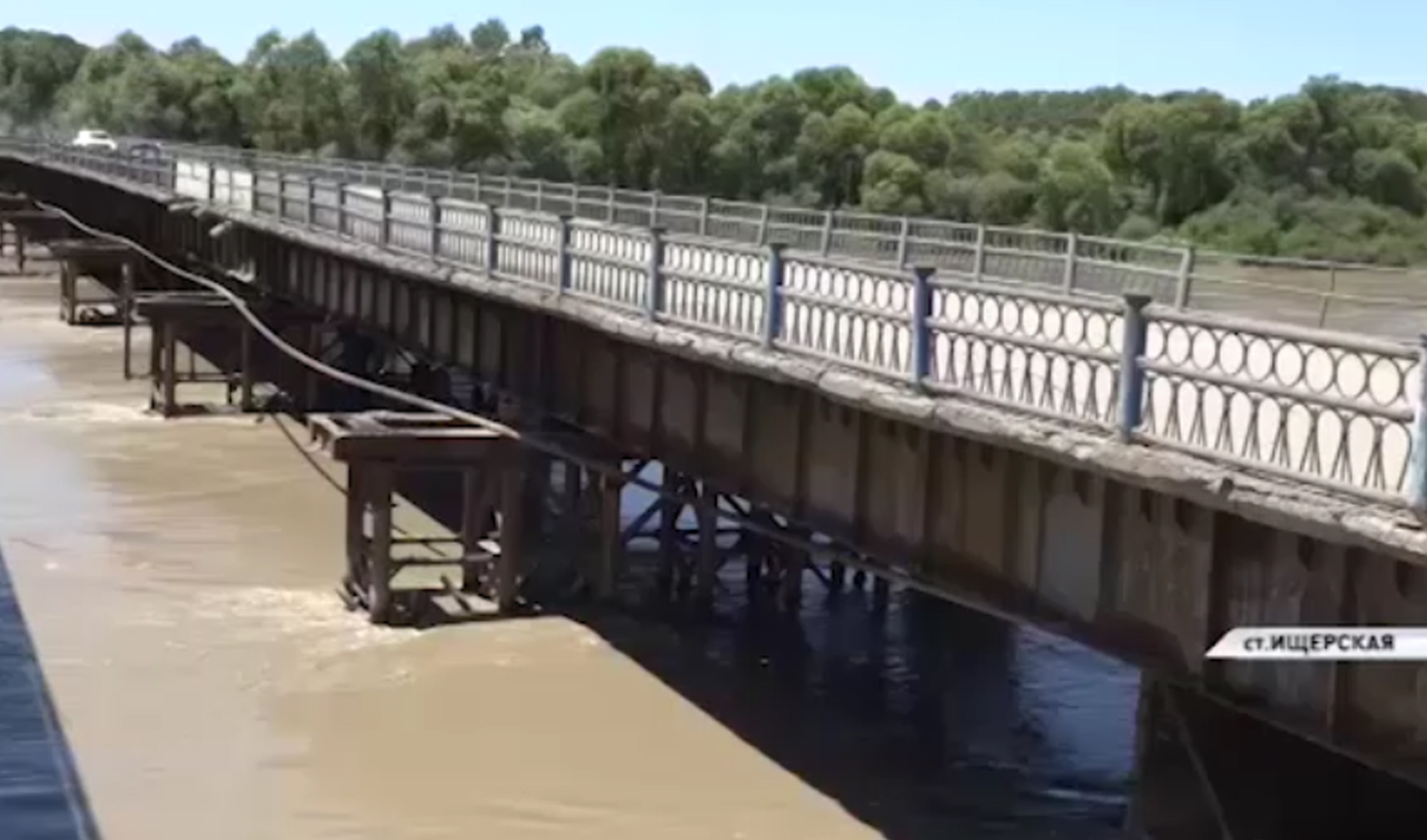 В станице Ищерская Наурского района завершилось строительство нового моста