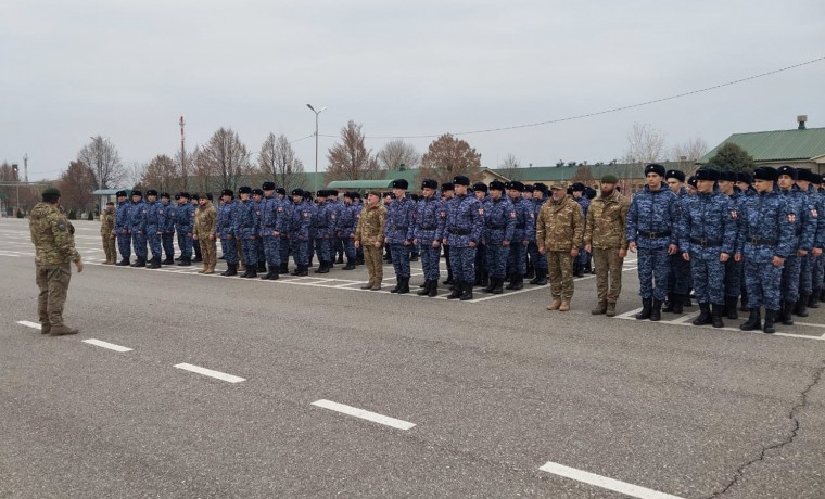 Новобранцы из Чеченской Республики пополнили ряды полка Росгвардии в Грозном