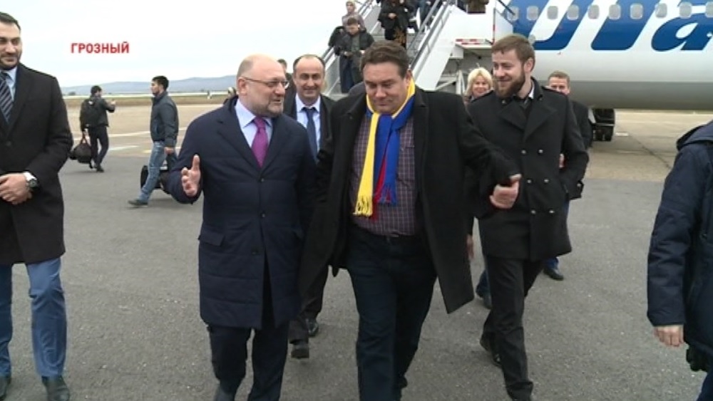 Посол Румынии в России Василе Соаре посетил матч сборных в Грозном