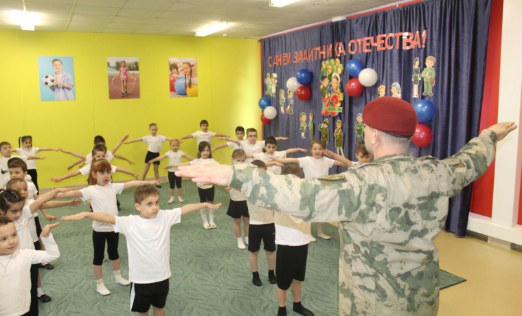 В Грозном прошла акция «Зарядка с Росгвардией»