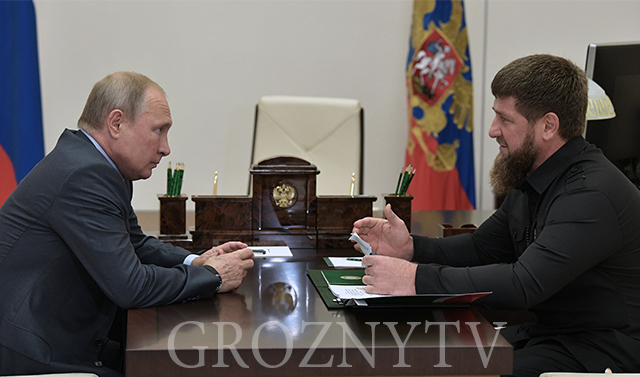 Президент России провел рабочую встречу с Рамзаном Кадыровым 