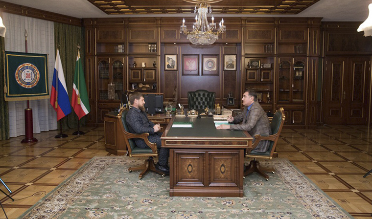 Рамзан Кадыров провел встречу с управляющим Отделением Пенсионного фонда РФ по ЧР