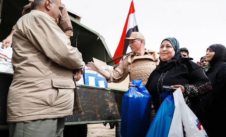 Российские военные доставили гуманитарную помощь жителям провинции Дераа