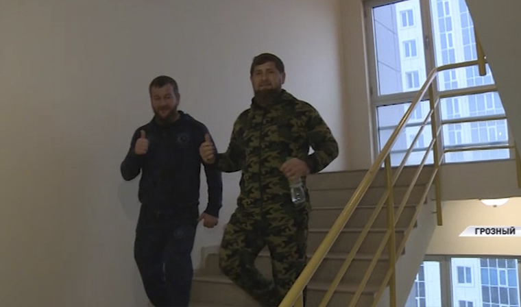 Рамзан Кадыров поднялся пешком на самый верх отеля «Грозный–Сити»