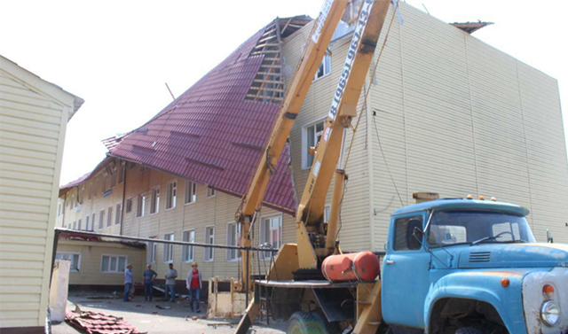 В Урус-Мартановском и Ачхой-Мартановском районах ликвидируют последствия стихийного бедствия