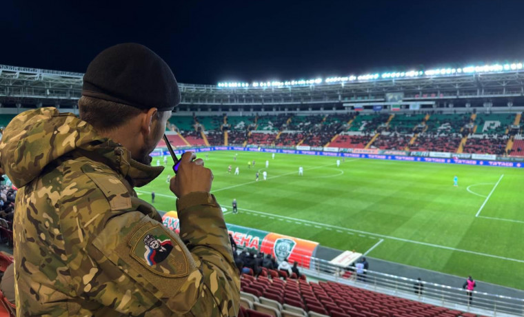 В Грозном Росгвардия обеспечила правопорядок на футбольном матче «Ахмат» — «Спартак-Москва»