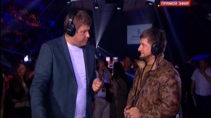 Рамзан Кадыров посетил вечер мирового бокса в Москве