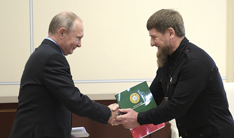 Владимир Путин провёл рабочую встречу с Главой Чеченской Республики Рамзаном Кадыровым