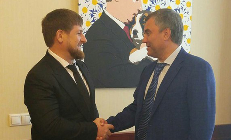 Глава Чечни встретился с первым замом Руководителя Администрации Президента РФ Вячеславом Володиным 