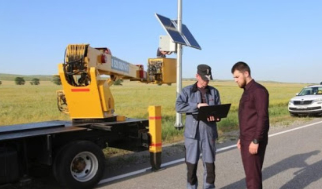 Камеры фото-видеофиксации на солнечных батареях установлены на дорогах ЧР 