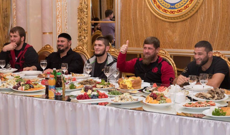 Рамзан Кадыров дал торжественный ужин в честь Хабиба Нурмагомедова