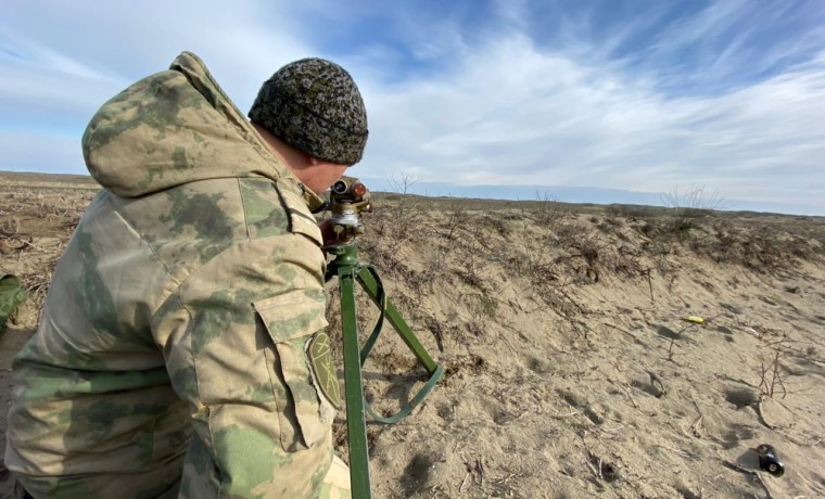 В Чеченской Республике проходит полевой выход артиллеристов Росгвардии