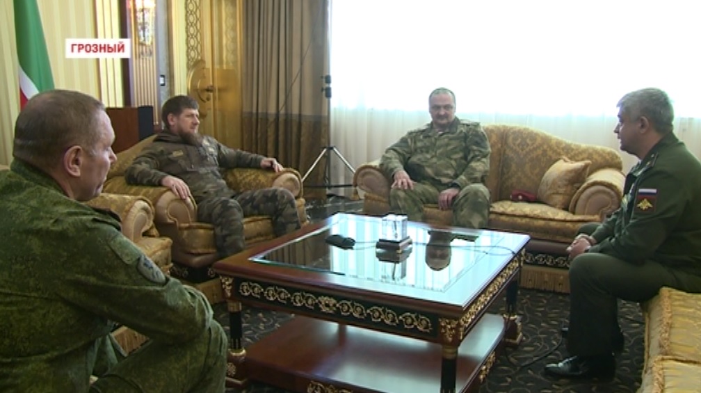 Рамзан  Кадыров в Грозном провел встречу с Сергеем Меликовым
