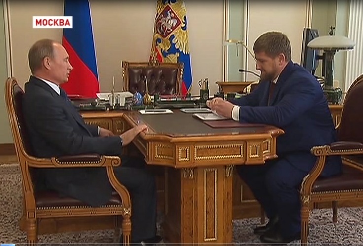 Президент России Владимир Путин встретился с Рамзаном Кадыровым