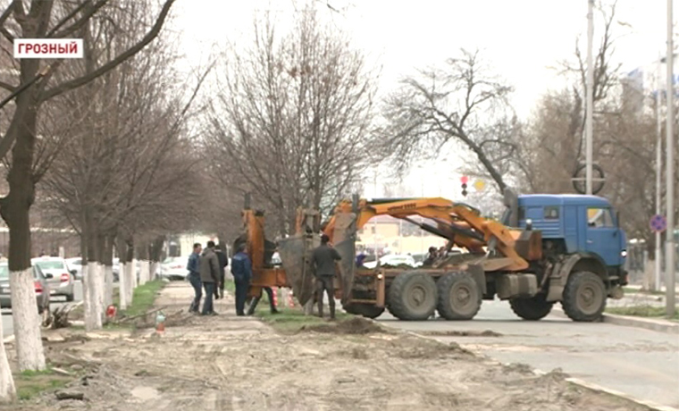 Одна из центральных улиц Грозного подвергнется масштабной реконструкции 