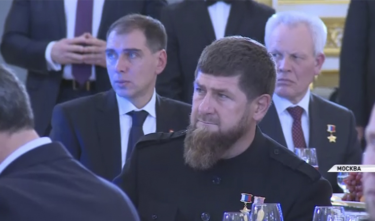 Рамзан Кадыров принял участие в торжественном приёме Владимира Путина в честь Дня Героев Отечества