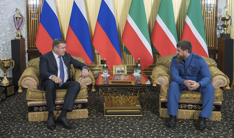 Рамзан Кадыров провел встречу с губернатором Рязанской области Николаем Любимовым