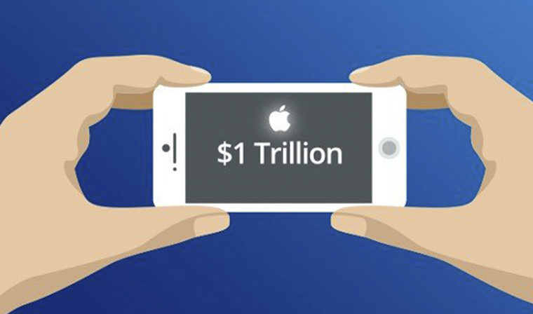 Капитализация Apple преодолела отметку в 1 трлн долларов