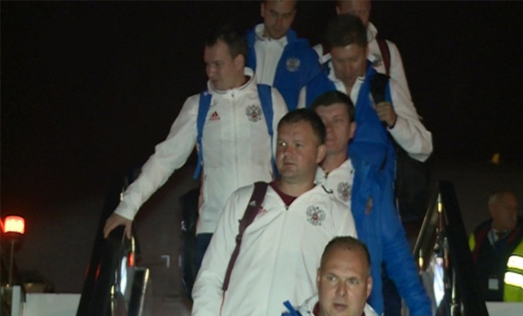 Сборная России по футболу прибыла в Грозный