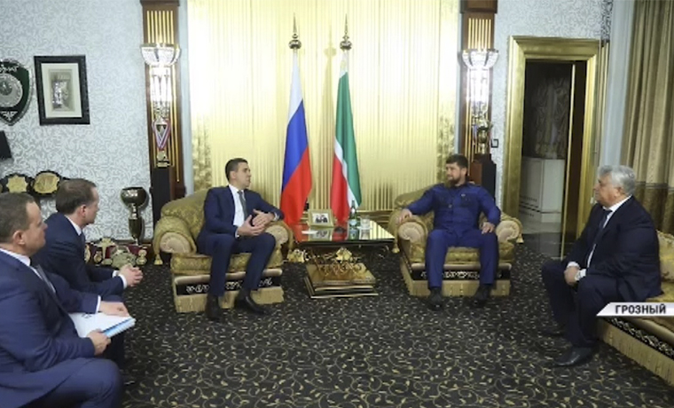 Рамзан Кадыров встретился с заместителем гендиректора ООО «Газпром межрегионгаз» Анатолием Еркуловым