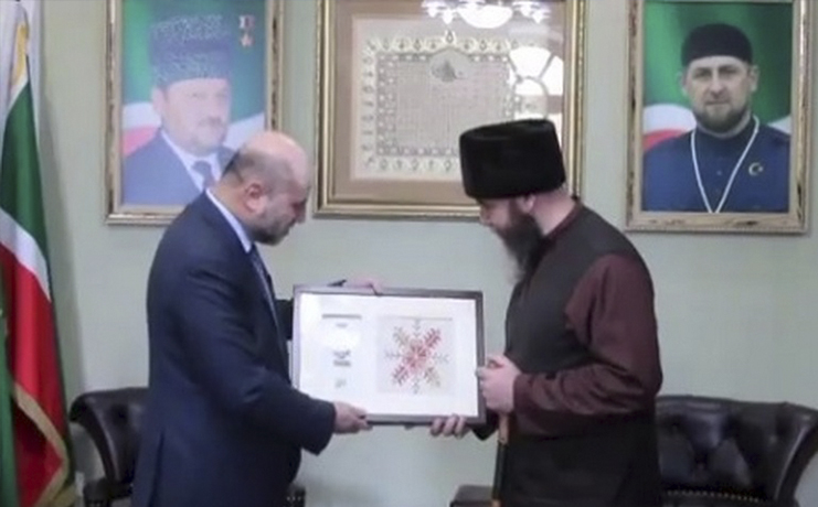 Муфтий ЧР в Грозном  встретился  с палестинской делегацией 