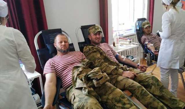Росгвардейцы  сдали более 20 литров крови для нужд медицинских учреждений Чечни