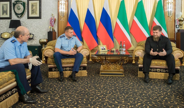 Рамзан Кадыров провел встречу с  заместителем Генерального прокурора РФ Андреем Кикотем