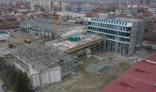 В Грозном продолжается строительство олимпийского Центра дзюдо имени Владимира Путина