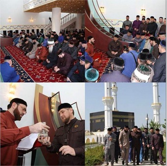 Адам Шахидов привез святую реликвию в Чечню